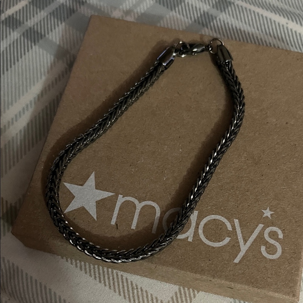 Men's Black / Silver Bracelet